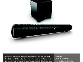 JBL Cinema SB450 Spec Sheet EN Final