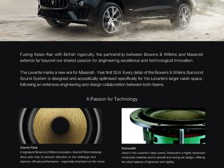 2019-03 Bowers Wilkins One Pager_MY19 Maserati Levante