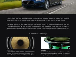 2019-03 Bowers Wilkins One Pager_MY19 Maserati Quattroporte