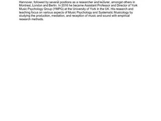 Dr. Hauke Egermann Bio