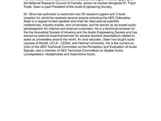 Biography of Sean Olive