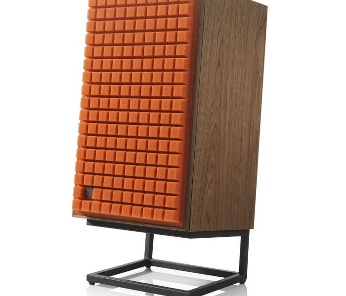 JBL L100 Classic_Orange grill on Stand