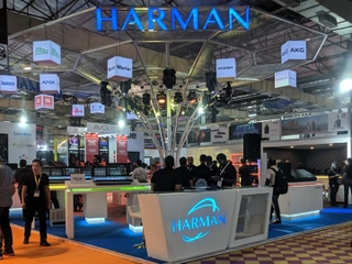 HARMAN Professional solutions booth at Palm Expo - Landscape