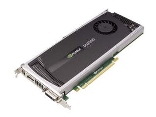 NVIDIA Quadro 4000 for Mac -- 3 qtr flat shot