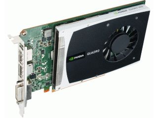 Quadro 2000 - top of card on side