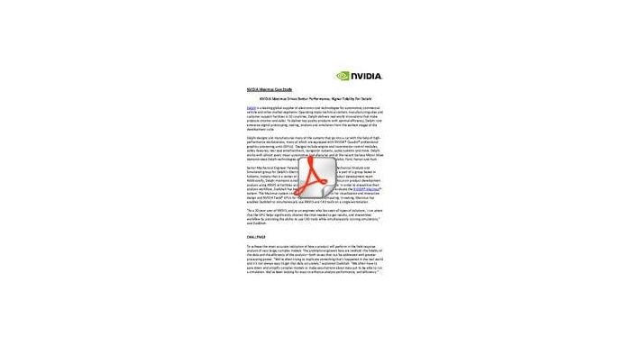 NVIDIA Maximus case study - Delphi