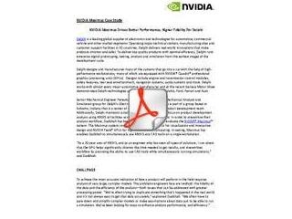NVIDIA Maximus case study - Delphi