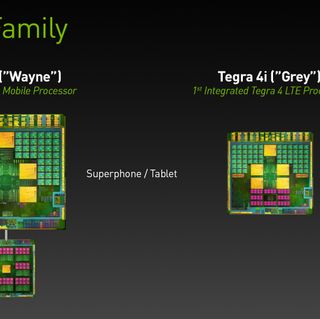 The Tegra 4 Family includes Tegra 4 and Tegra 4i mobile processors