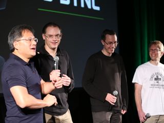 Jensen Huang With Legendary Game Developers