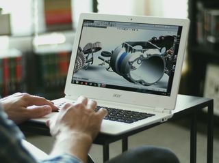 Acer Chromebook 13 running cloud-based desktop and apps using NVIDIA GRID