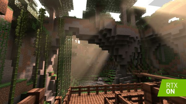 Minecraft with RTX On