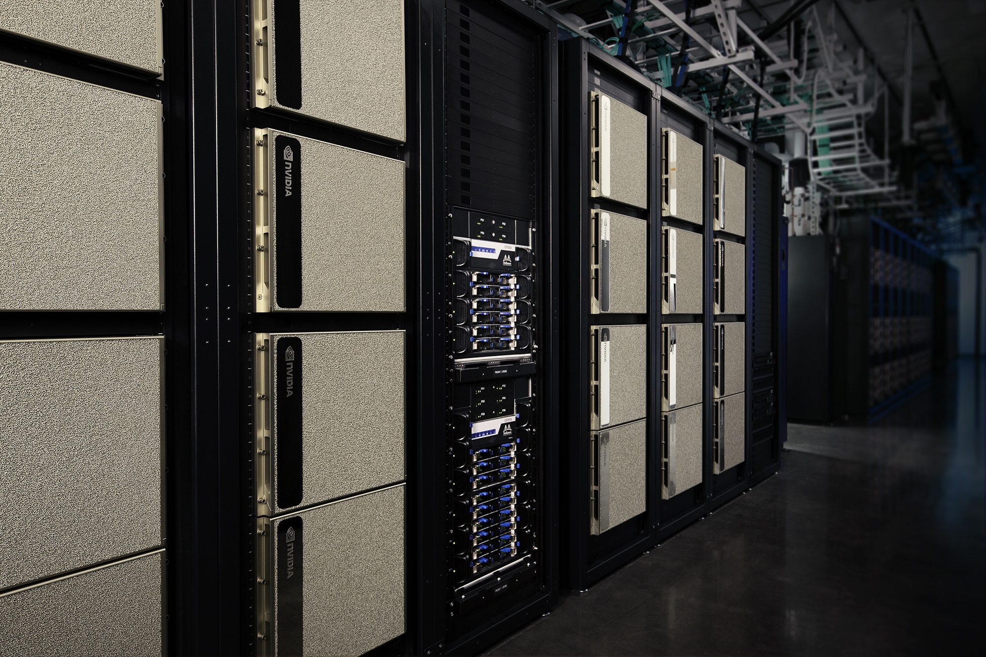 NVIDIA DGX SuperPOD server racks