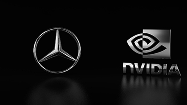 Mercedes-Benz and NVIDIA Logos