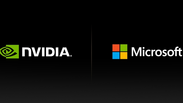 NVIDIA and Microsoft logos