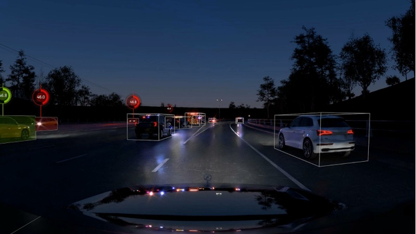 NVIDIA DRIVE Map Night Scene