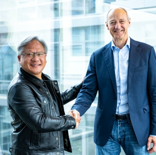 NVIDIA Founder and CEO Jensen Huang and Siemens CEO Roland Busch