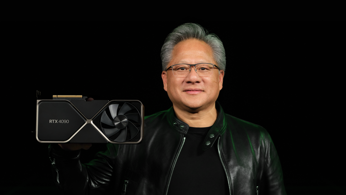 NVIDIA CEO Jensen Huang With GeForce RTX 4090