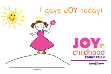 Baskin-Robbins Invites Guests to Help Bring Joy to Kids by Supporting the Joy in Childhood Foundation at Baskin-Robbins Locations Nationwide 