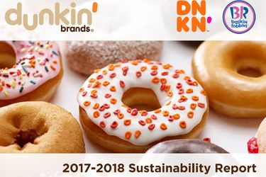 Dunkin’ Brands Shares Progress Towards Sustainability Goals  in New Sustainability Report