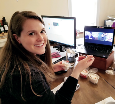 Hanna taste testing from home