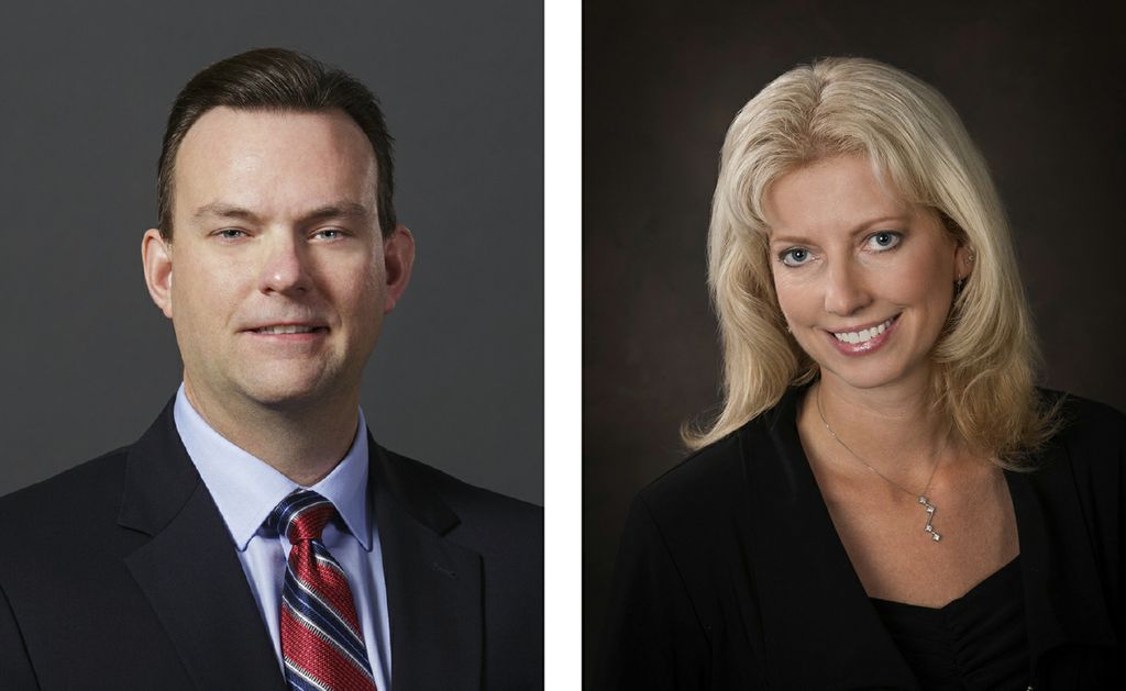 Matthew Braeger (left) and Nicole Kitowski
