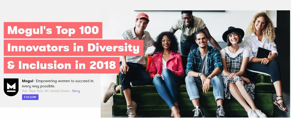 Mogul's Top 100 Innovators in Diversity & Inclusion in 2018