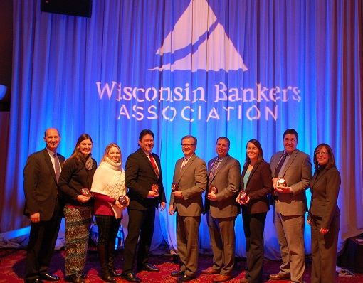 Bankers recognized at WBA Bank Executive Conference