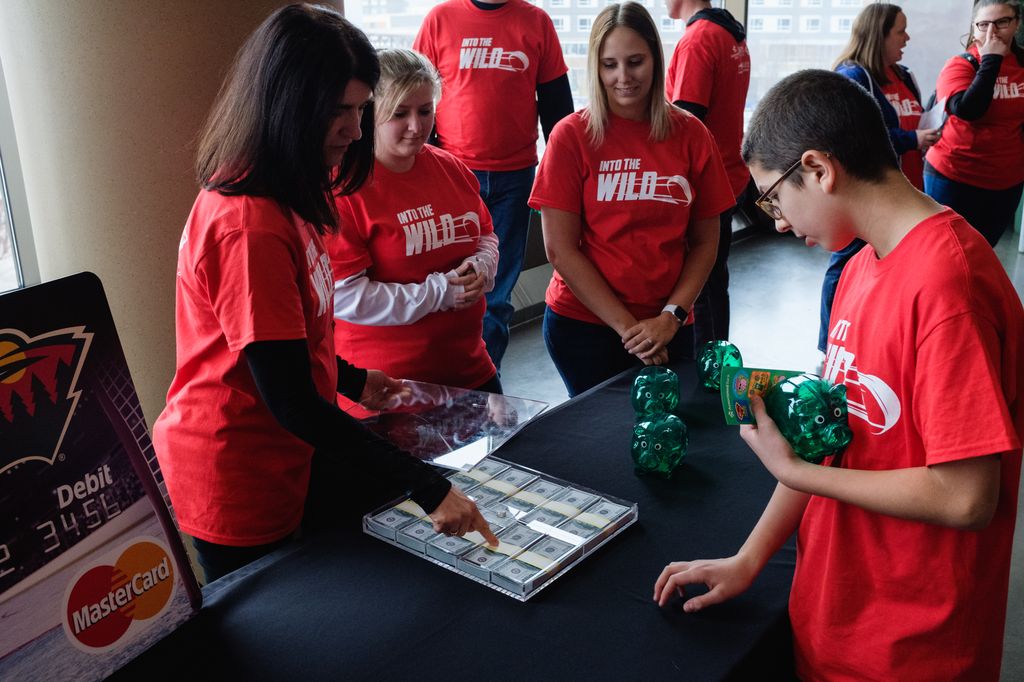 Students at the event received Associated Bank piggy banks and participated in a number of financial education activities with the help of Associated Bank volunteers.