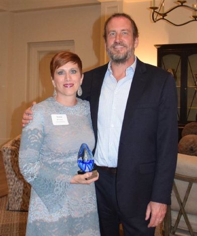 Trisha McConkey and her husband, John McConkey, at the HBA Awards Program.