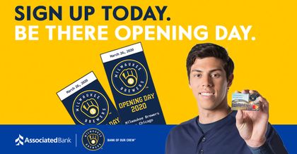 Milwaukee Brewers fans have opportunity to score coveted Opening Day tickets against the Chicago Cubs(1)
