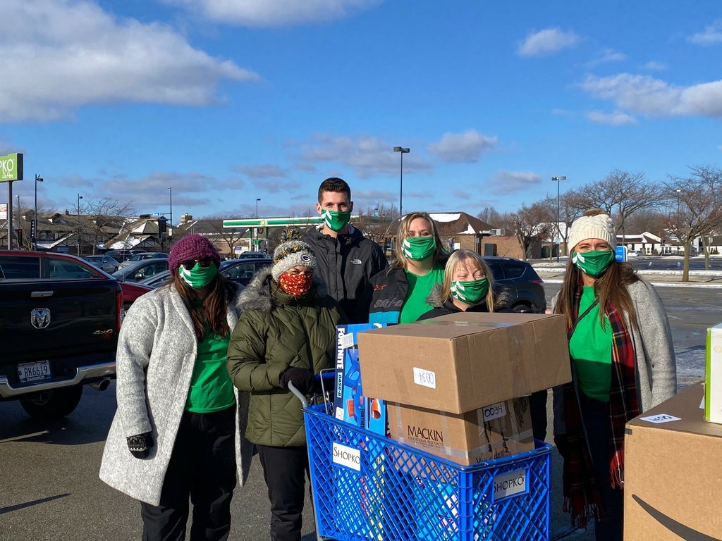 Associated Bank colleagues participate in the Salvation Army's Adopt-A-Family program