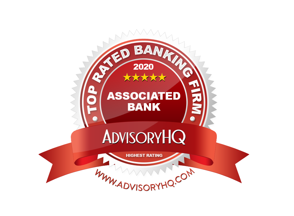Associated Bank has been named to AdvisoryHQ’s list of the Top 14 Best Bank in Illinois for 2020
