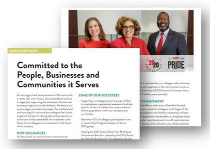 Associated Bank featured in ‘Better than Before, Inclusion & Diversity in Northeast Wisconsin’