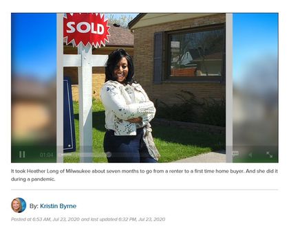 How a Milwaukee woman managed her money and became a first-time home buyer during COVID-19