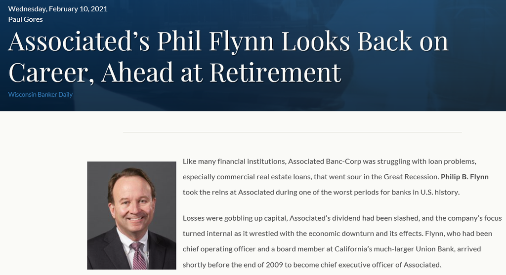 Wisconsin Bankers Association features Phil Flynn