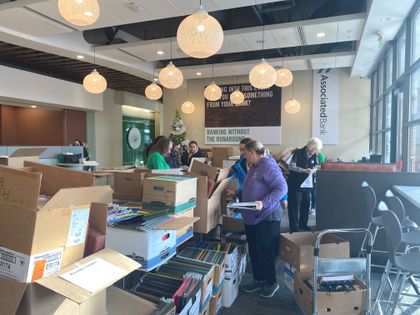 Associated Bank donates office supplies to over 20 local nonprofits 