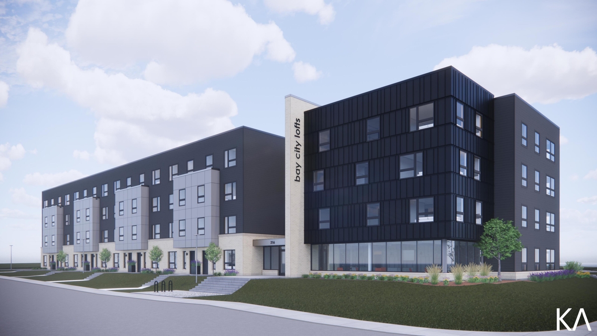 New proposed Bay City Lofts in Green Bay, Wis.