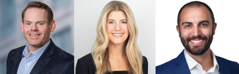 Associated Bank's commercial banking team welcomes three new relationship managers to key markets in Madison, Milwaukee and Chicago: Gregory Fleck, Jennifer Kentos and Garrett Newell.