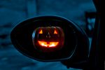 Pumpkin rear view mirror