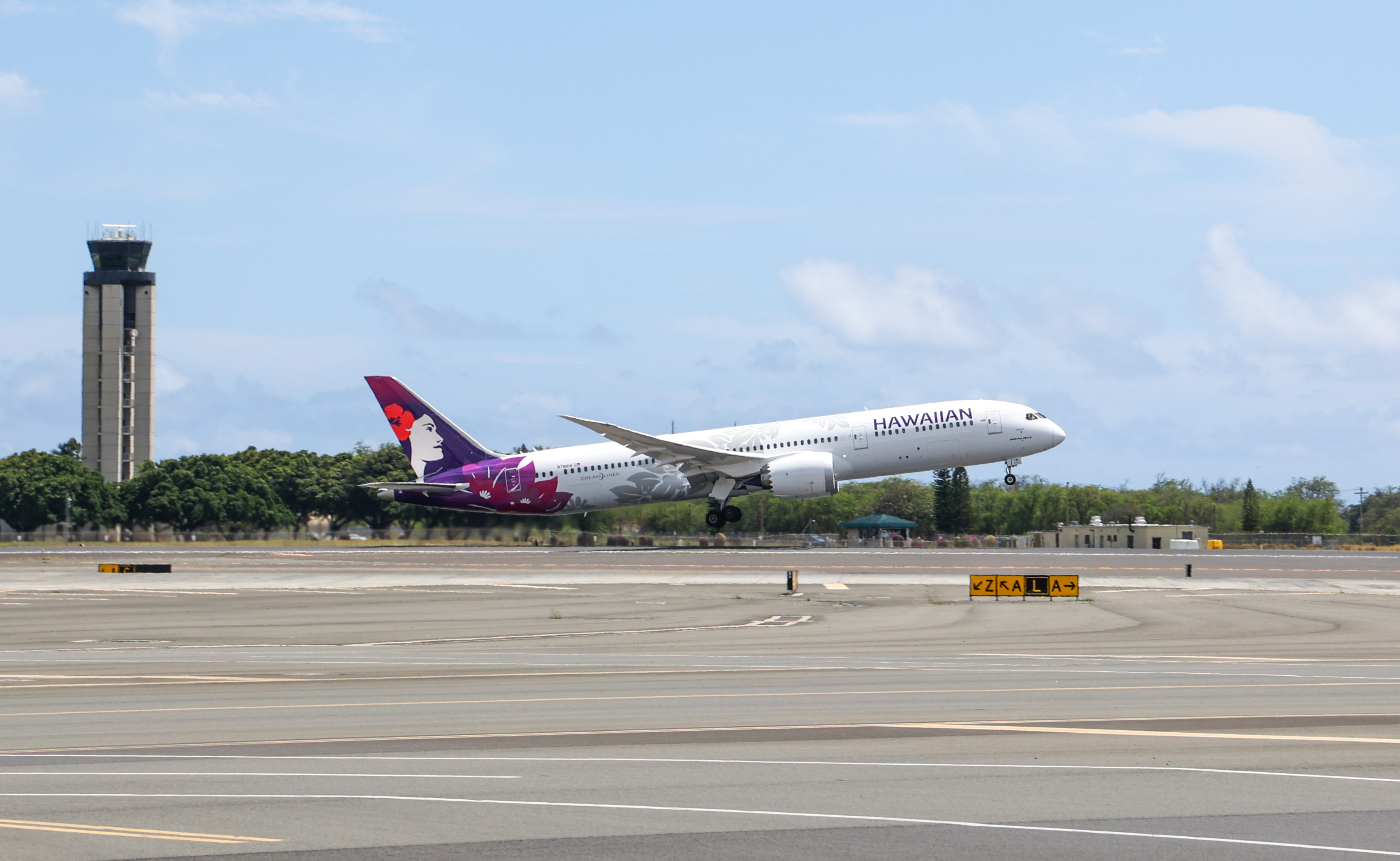 【新品】Hawaiian ハワイアン B787-9 flapdown 1/400 NG Models 1:400 Hawaiian Air Boeing 787-9 Dreamliner N781HA