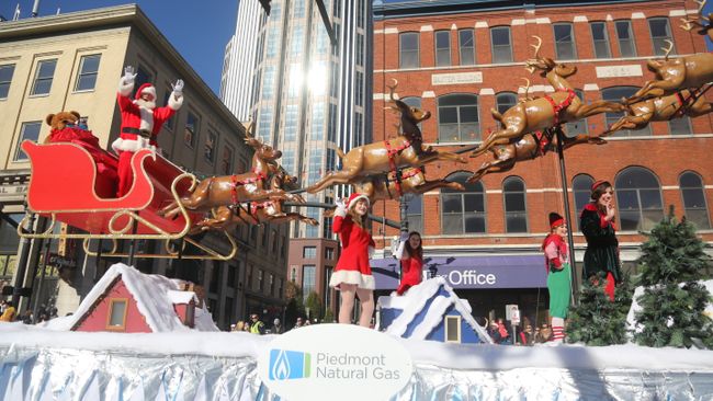 63rd annual Piedmont Natural Gas Nashville Christmas Parade presented by Tootsie's, now double the size, will be held Dec. 3