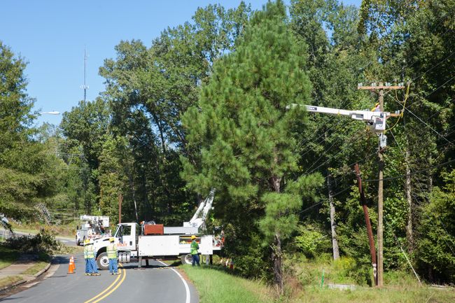 Damage in the Carolinas from Hurricane Matthew