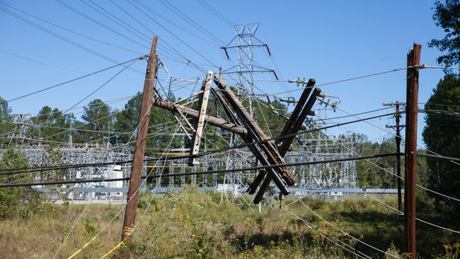 Damage in the Carolinas from Hurricane Matthew