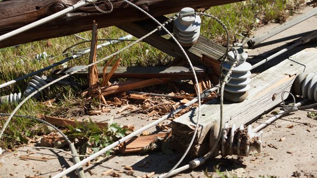 Damage in the Carolinas from Hurricane Matthew