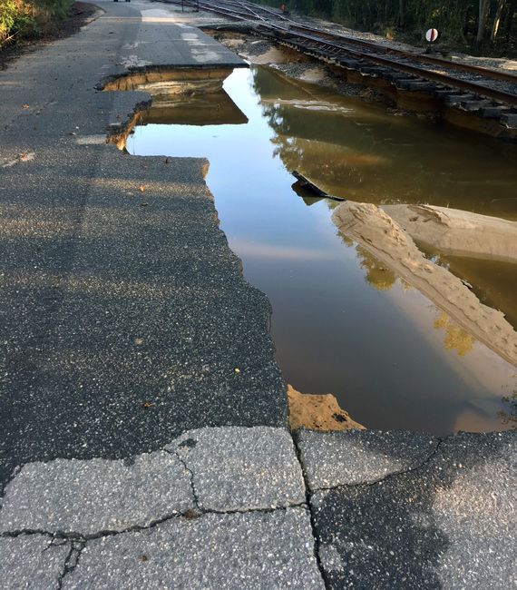 H.F. Lee Site Road Damage