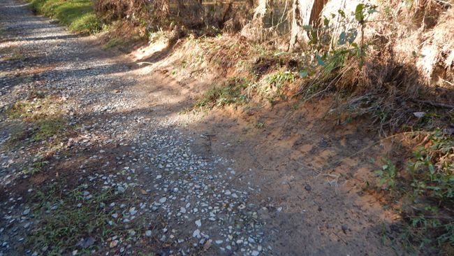 Example of Erosion in Inactive Basin