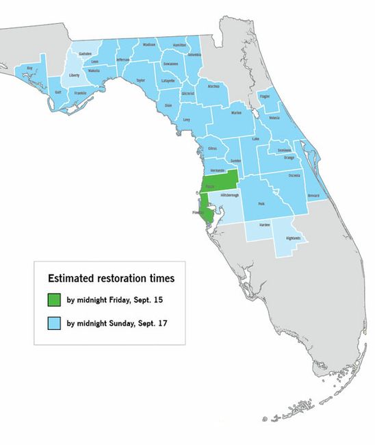 FL map restoration times