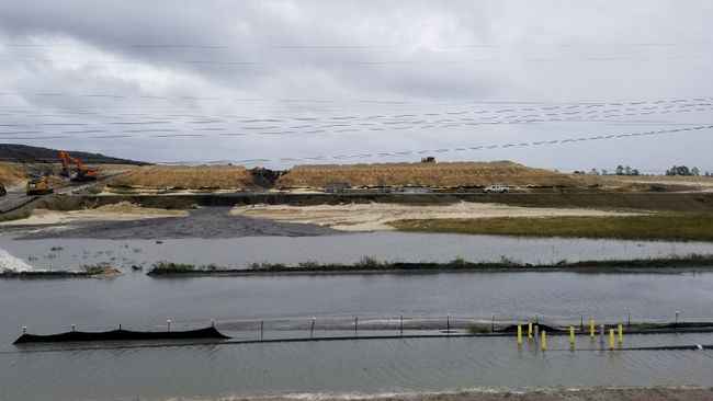 Sutton landfill slope failure caused by Hurricane Florence. Photo uploaded Sept. 19, 2018.