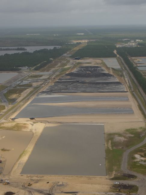 Sutton landfill after Hurricane Florence: view of landfill cells under construction. Photo uploaded Sept. 19, 2018.