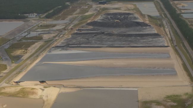 Sutton landfill after Hurricane Florence: view of landfill cells under construction. Photo uploaded Sept. 19, 2018.